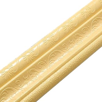 Ochine 15ft Wallpaper Border Peel And Stick Wall Mirror Borders 3d Flower Foam Molding Trim Self Adhesive Easy To Apply Amazon Com