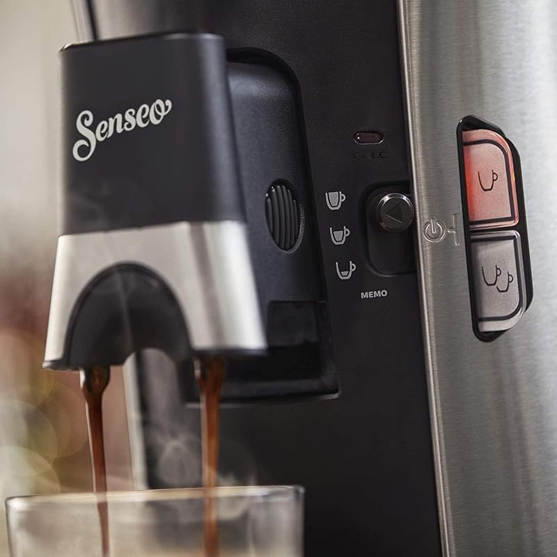 Senseo Select Kaffeepadmaschine, Silber, 3 Spezialitäten