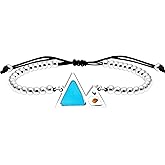 Oneress 4mm Stainless Steel Beads Bracelet Real Mustard Seed Snowy Peaks Charm Bracelets Adjustable Bracelet Christian Gifts Valentine's Day