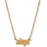 Sorority Shop Alpha Delta Pi Necklace — ADP Old English Font Design, 18K Gold Plated, Alpha Delta Pi Gifts for Women