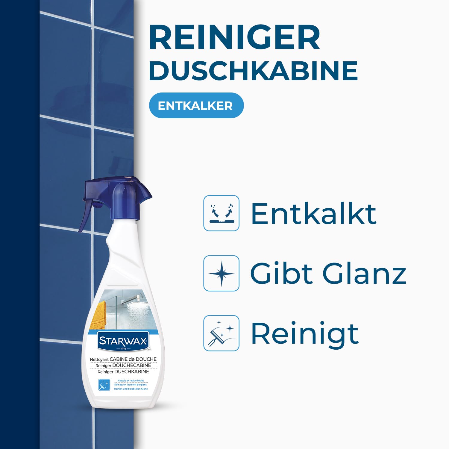 STARWAX Anti-Kalk-Reiniger Duschkabinen 500 ml 2