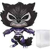 POP Marvel: Venom - Venomized Rocket Raccoon Funko Pop! Vinyl Figure (Bundled with Compatible Pop Box Protector Case), Multicolor, 3.75 inches