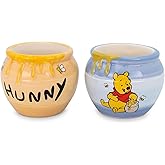 Disney Winnie the Pooh Hunny Pot Sculpted Ceramic Mini Mugs | Set of 2