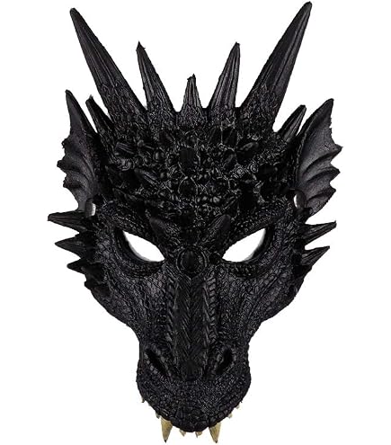 Amazon.com: Alodidae Dragon Mask Halloween Masquerade Masks Half