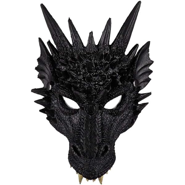 Amazon.com: Rubies Green Dragon Half Mask for Adults, Unisex No
