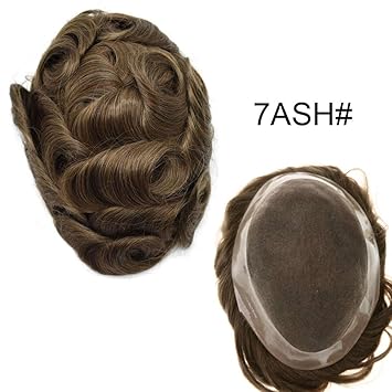 Amazon Com Lhc Men S Toupee Fine Mono Toupee Poly Coating