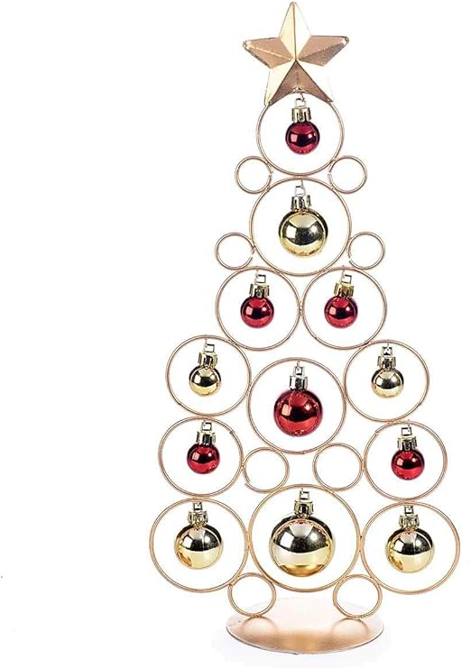 Ideapiu Wholesale Metal Gold Christmas Tree Misure Cm 18 X 9 X 35