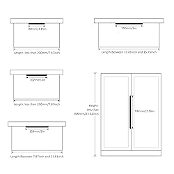 Peaha 45 Pack Kitchen Cabinet Handles 2-1/2 inch