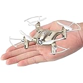 Pocket Drones for Kids with Headless Mode,Altitude Hold,3D Flip,2.4Ghz Nano LED Small RC Quadcopter,Easy to Fly Indoor Helico