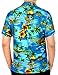 LA LEELA Men's Aloha Hawaiian Shirt Short Sleeve Button Down Casual Beach Party