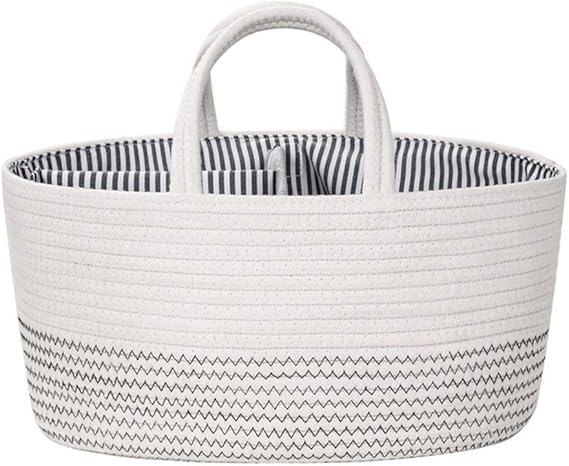 YEEWA Bolsa de pañales, organizador de pañales para bebé, cubo de