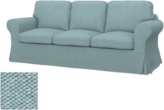 Soferia Bezug Fur Ikea Ektorp 3er Sofa Stoff Nordic Sea Green Amazon De