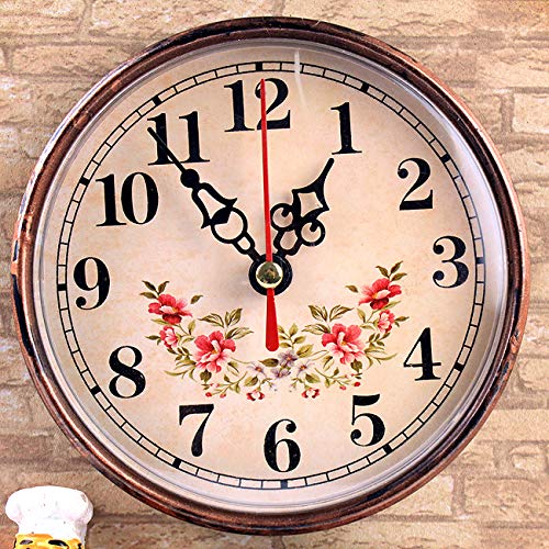 Muellery Chef Decorative Wall Mounted Clock with Key Holder for Kitchen