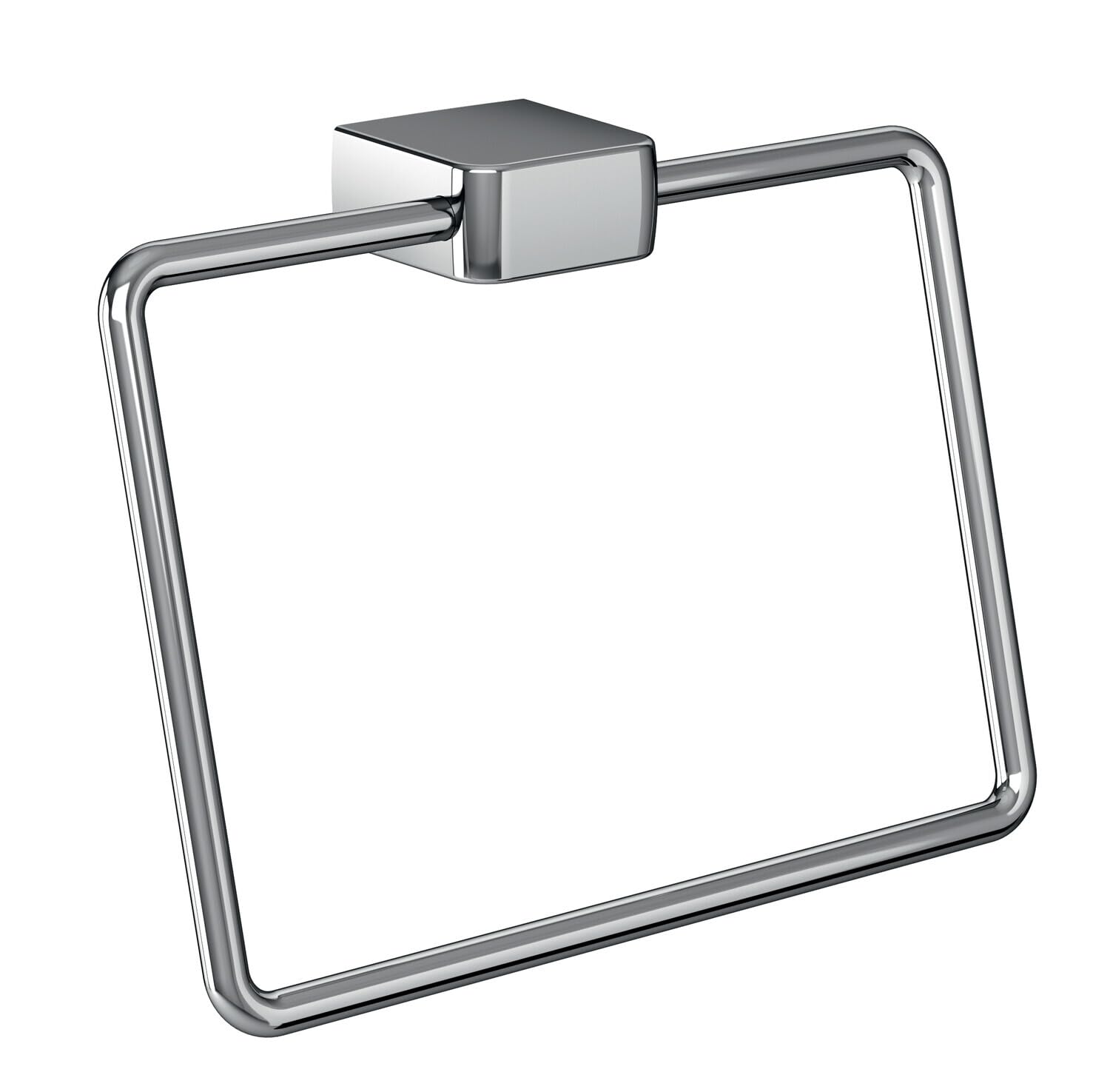 Emco Trend 025500100 Hand Towel Ring for Bathroom and Guest Bathroom Dimensions 190 x 136 mm Chrome
