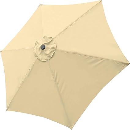 Amazon Com Yescom 9ft Outdoor Umbrella Replacement Top Patio Umbrella Market Umbrella Replacement Canopy With 6 Ribs Garden Outdoor
