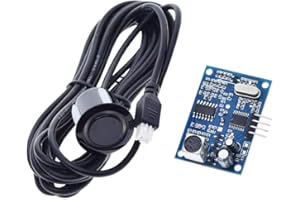 SEIWEI DC 5V Waterproof Ultrasonic Module, AJ-SR04M Integrated Distance Measuring Transducer Sensor, Waterproof & Dustproof DIY Electronic Kit with 2.5M Cable