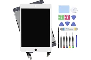 ARUISIFX 7.9" LCD Screen Replacement for iPad mini 4 A1538 A1550 Display LCD Assembly and Glass Touch Digitizer Premium Repair Kit + Sleep/Wake Sensor (White)