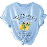 SweatyRocks Women's Plus Size Tees Letter Lemon Graphic Short Sleeve Casual Trendy T Shirt