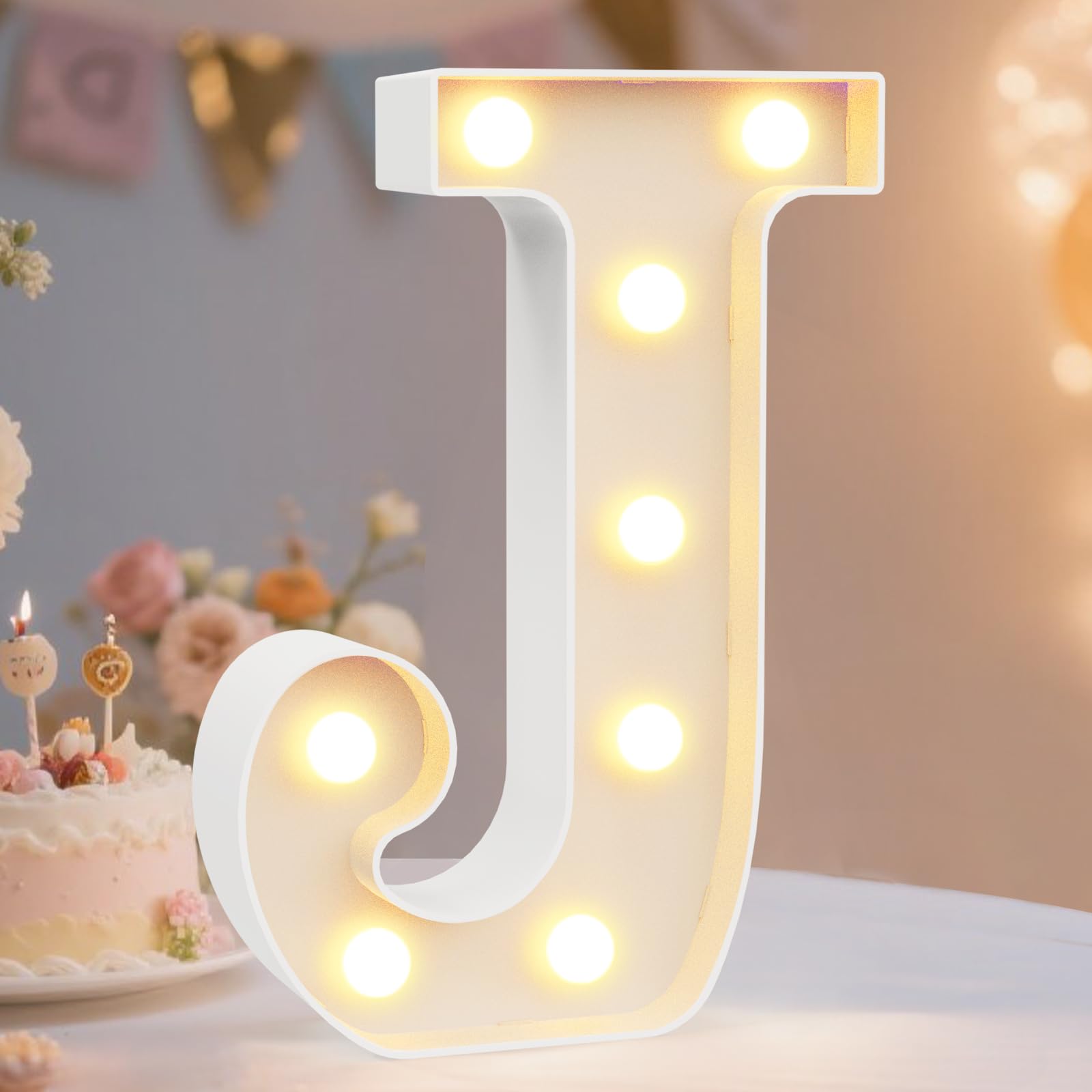 Photo 1 of ***H, J, S****
Pooqla LED Marquee Letter Lights Sign, Light Up Alphabet Letter for Home Party Wedding Decoration J