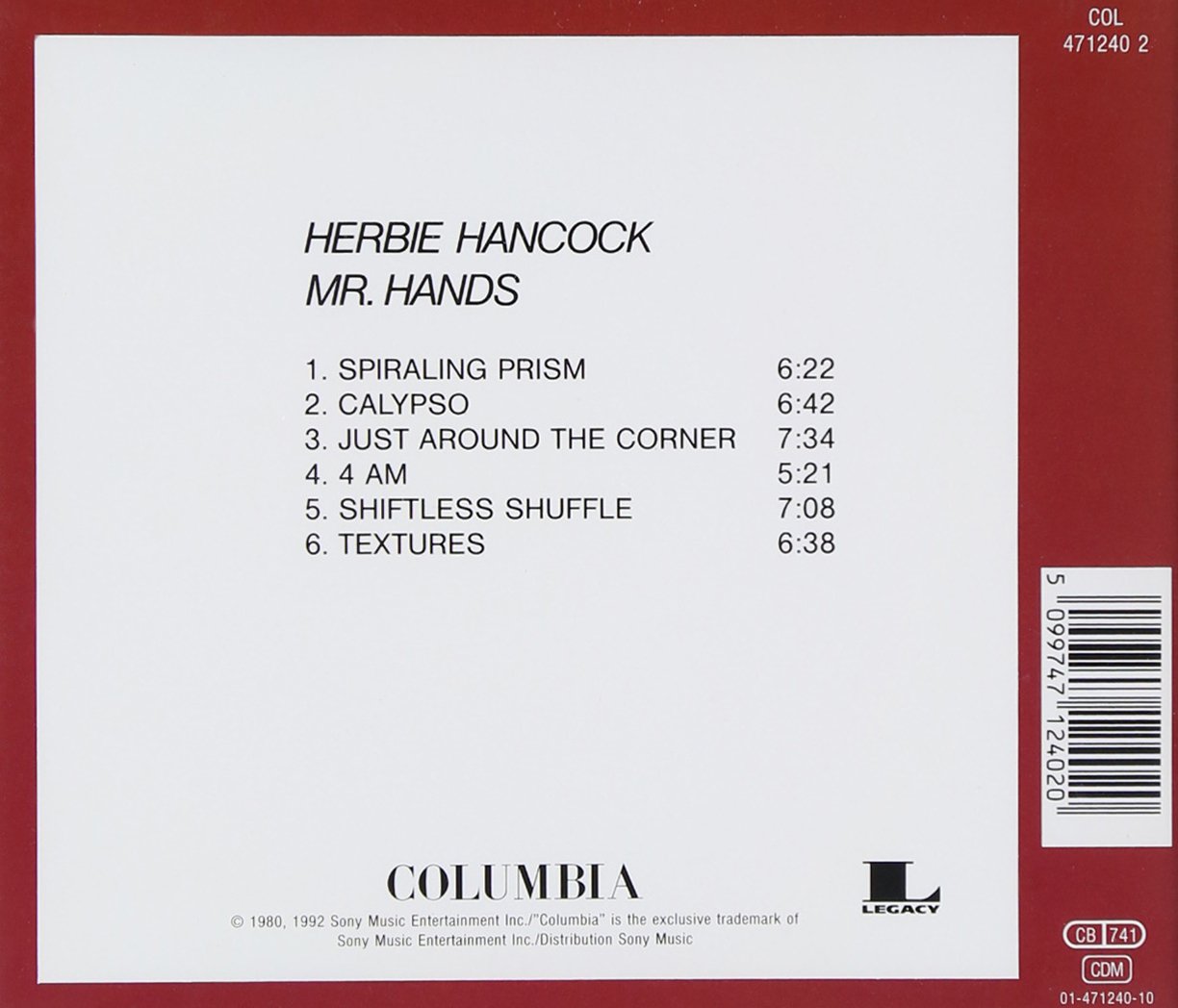 Hancock Herbie Mr Hands Amazon Com Music