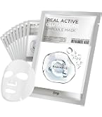 aida glutathione mask Hydrating Face Mask, Korean Sheet for Glass Glow Skin Scar minimization Size:20ML niacinamide and panthenol hydrates bpc 157 cycle length