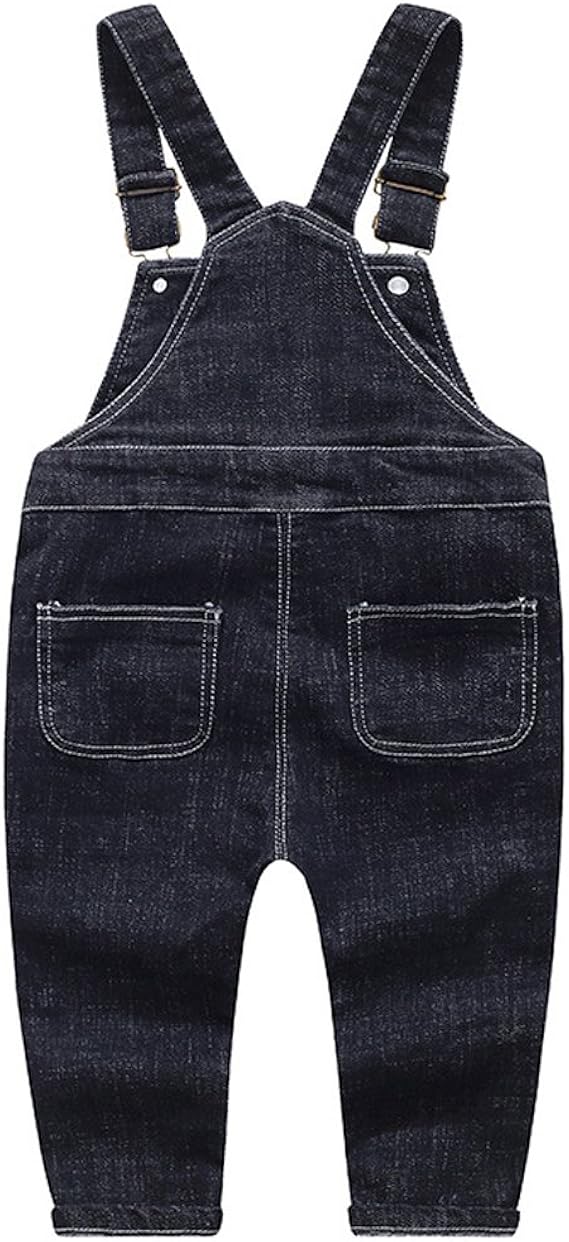 black suspender jeans