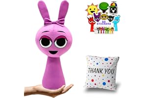 VBSTAR Plush Toy – 12” Premium Stuffed Character Doll with 50 Stickers & Gift Bag | Soft Plushies for Kids Room Decor, Cuddling, or Play | Choose Sky, Pinki, Oren, Simon, Mr. Fun Computer & More
