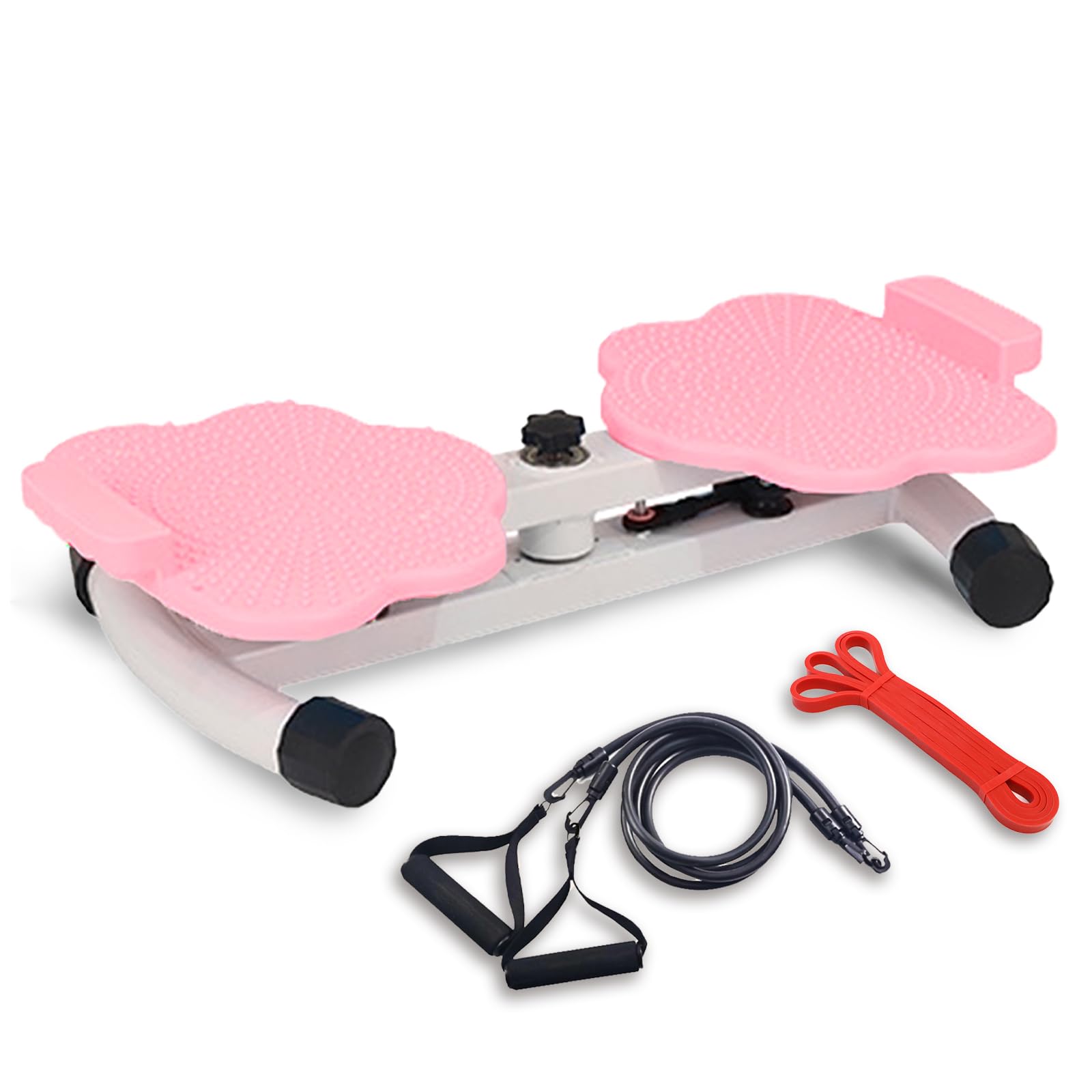 Photo 1 of Waist Twisting Machine With Resistance Band - 360° Rotating Waist Twister Board For Core Workout Abdominal Fat Loss, Noiseless Ab Twister Machine, 330 Lbs Weight Capacity Gym Equipment (Pink)