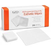 ForPro All-Purpose Lint-Free 4-Ply Esthetic Wipes, 200ct, 4"x4" | Non-Woven, Latex-Free Wipes for Salon and Spa Use | Made with Soft, Strong and Durable Medical-Grade Fibers