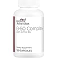 Bariatric Advantage B-50 Complex with Active B12, High Potency Supplement Containing All Essential B Vitamins with Choline, Inositol and PABA - 180 Count