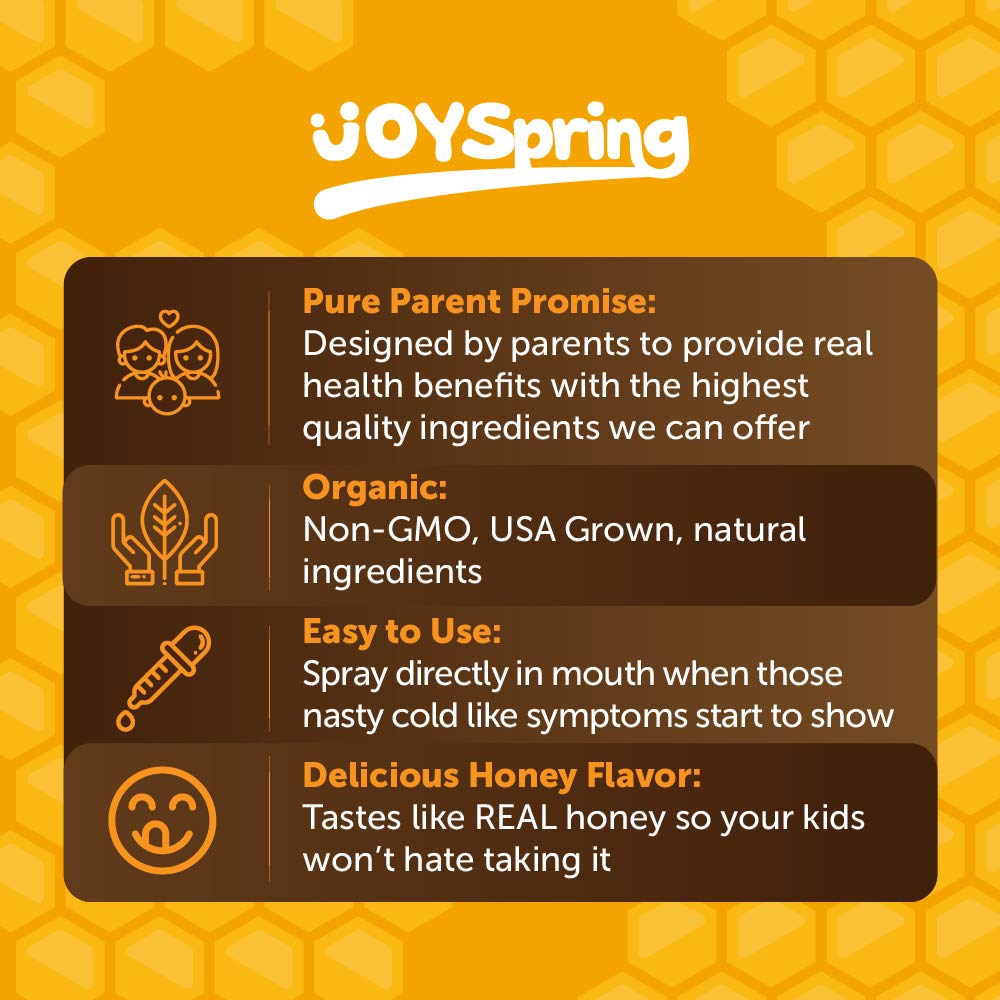 Bee Propolis Throat Spray for Kids Childrens Sore Throat Spray Tasty Kids Cold Medicine