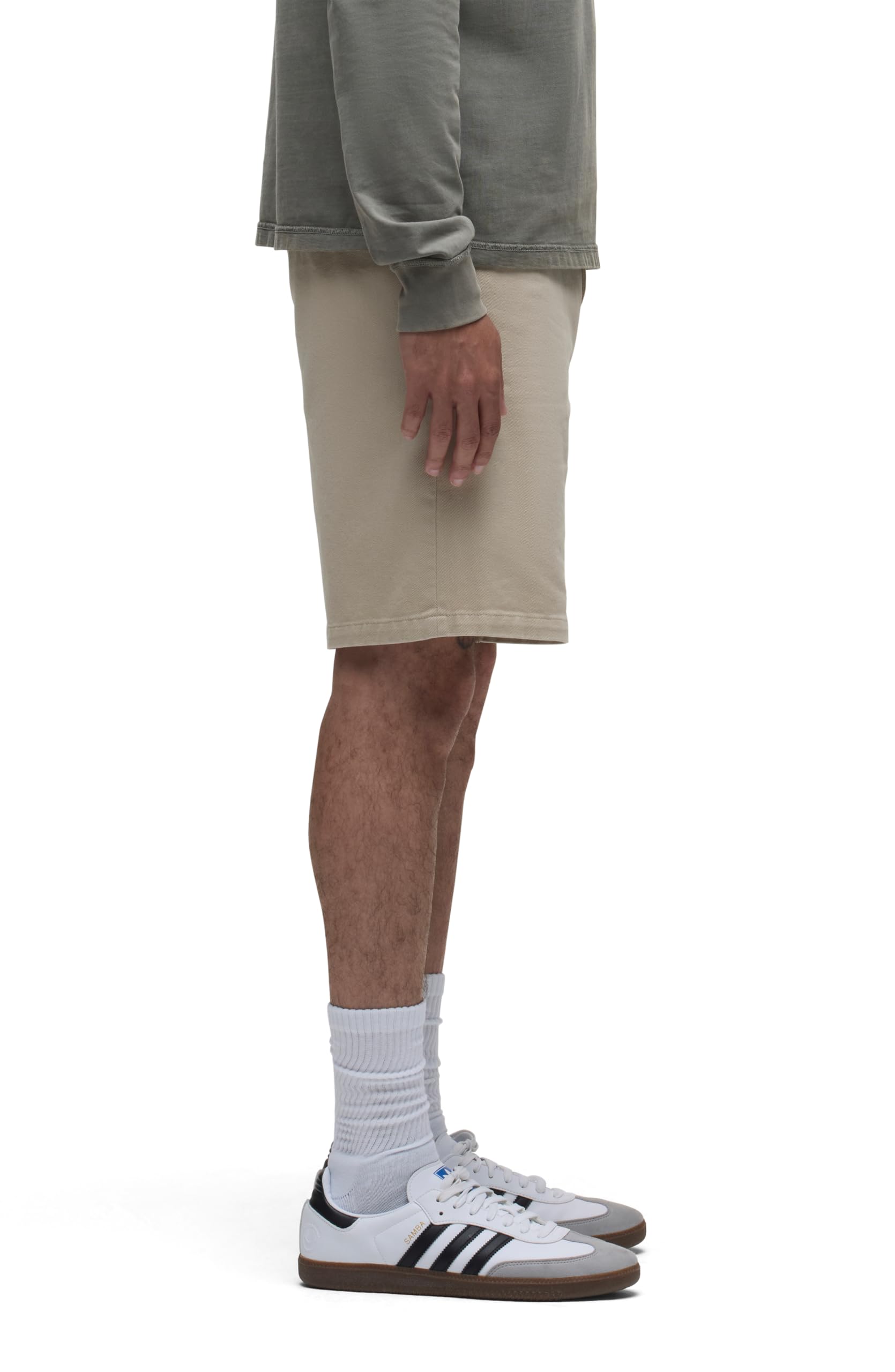 Condition photo showing New/Like New for hudson men's venice chino short, vintage khaki