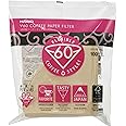 Hario V60 Paper Coffee Filters, Size 02, Natural, Tabbed
