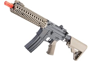 Evike Airsoft - Matrix Mk18 Mod 1 Sportline AEG Airsoft Rifle w/ G3 Gearbox & Daniel Defense Rail System (Color: Black & Tan / 400 FPS)