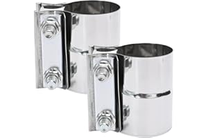 CADUFUELLY Exhaust Clamp, Reducing Clamp Exhaust Pipe Turbine Universal Tail Throat clamp Exhaust Pipe clamp, Butt Joint with