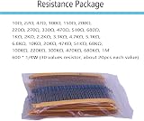 MOGAOPI Electronic Component Kit 1390 Pcs Diodes Resistors Capacitors view 3