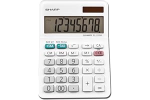 Sharp EL-310WB Calculator, White 3.125, 3.38 x 4.75 x 1.0 inches