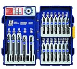 IRWIN Tools IMPACT Performance Series Fastener Power Bits, 20-Piece Set with Pro Case and Magnetic Screw-Hold Attachment (1903766)