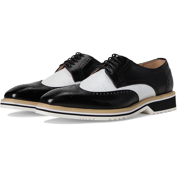 Amazon.com: Stacy Baldwin Negro Blanco Wingtip Spectator  display picture 3