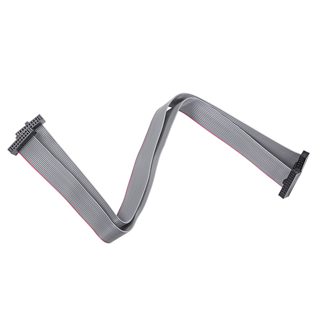 sourcing map IDC 16 Pins Connector Flat Ribbon Cable Female Connector Length 20cm 1.27mm Pitch,2pcs