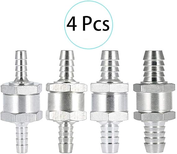 4 piezas Válvula antirretorno de retorno de combustible de una vía ...