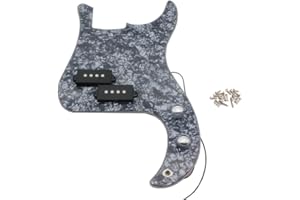 GENERIC SHENGSUI Pre-wired Bass Pick Guard Loaded P Bass Pickguard for Fender Precison P Bass Part Bluegrey