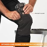 WrightFits Knee Pad Inserts for Work Pants - Lightweight Foam, Non-Slip Fit for view 2