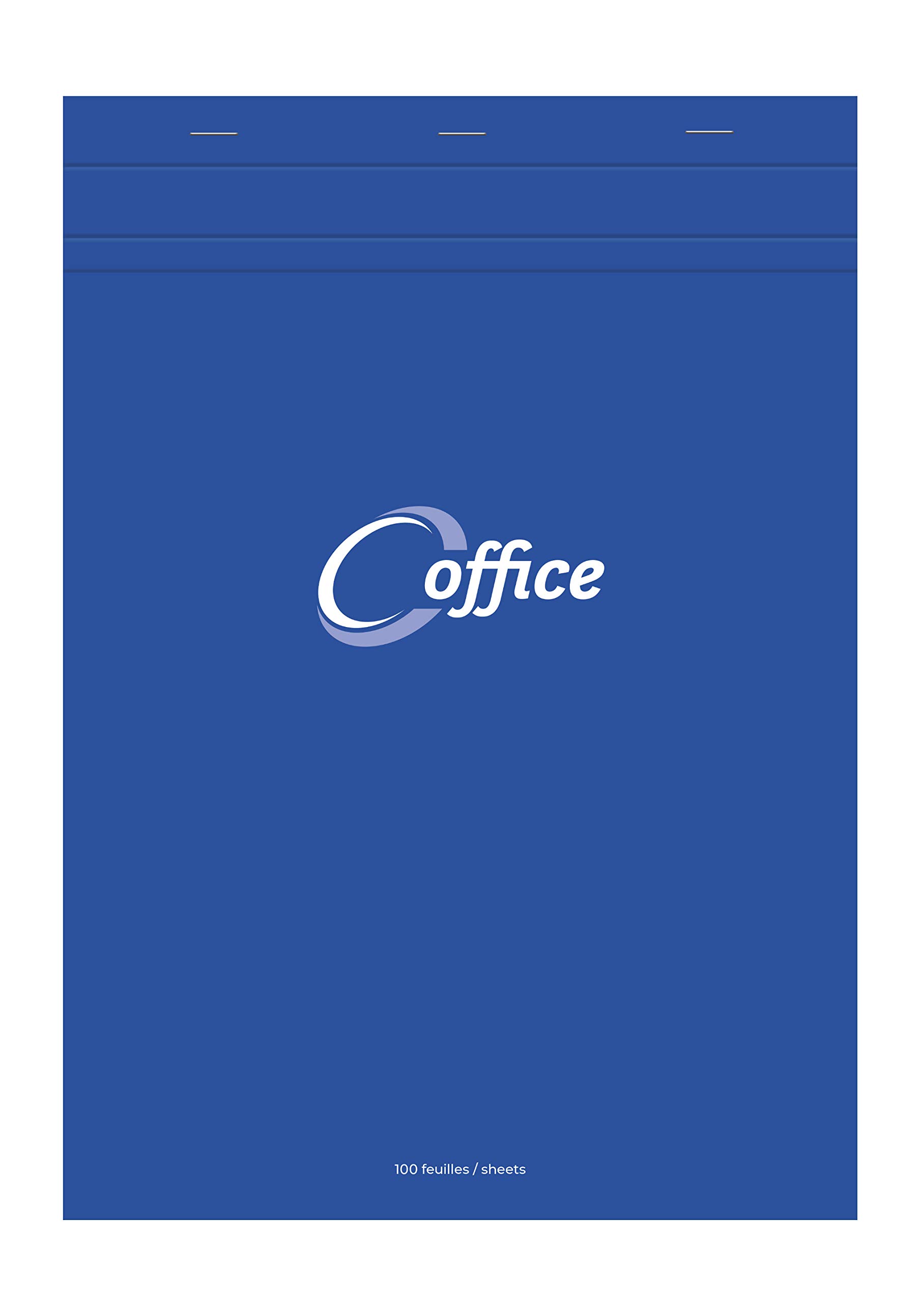 Calligrapher 15854C Stapled Office Pad with Blue Head (a Clairefontaine Brand) - A4 21x29,7 cm - 100 Small Square Sheets - Paper 56 g - Semi Enveloping Cover