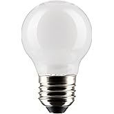 Satco S21218 4.5-Watt G16.5 LED Globe Light Bulb, 2700K, 15000 Hour Rating, Dimmable