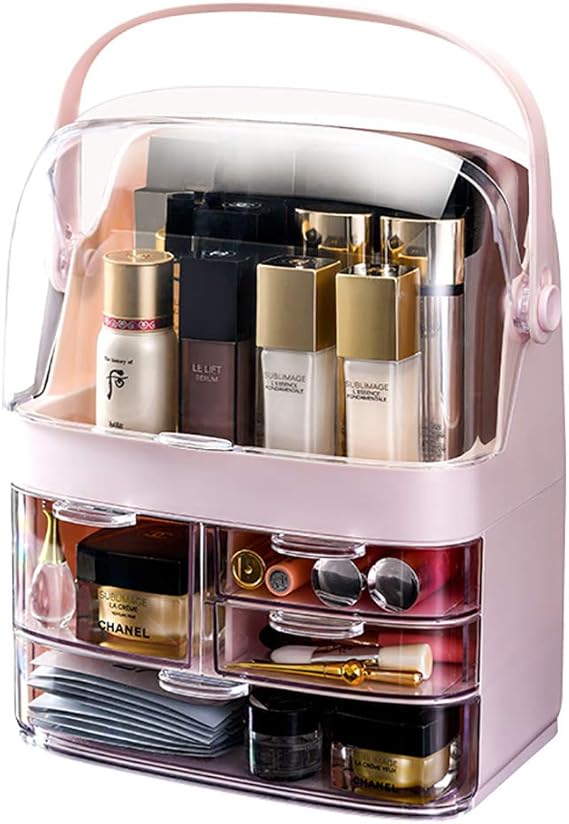 Amazon.com: ASHU Modern Makeup Storage Organizer,Ins Makeup Case ...