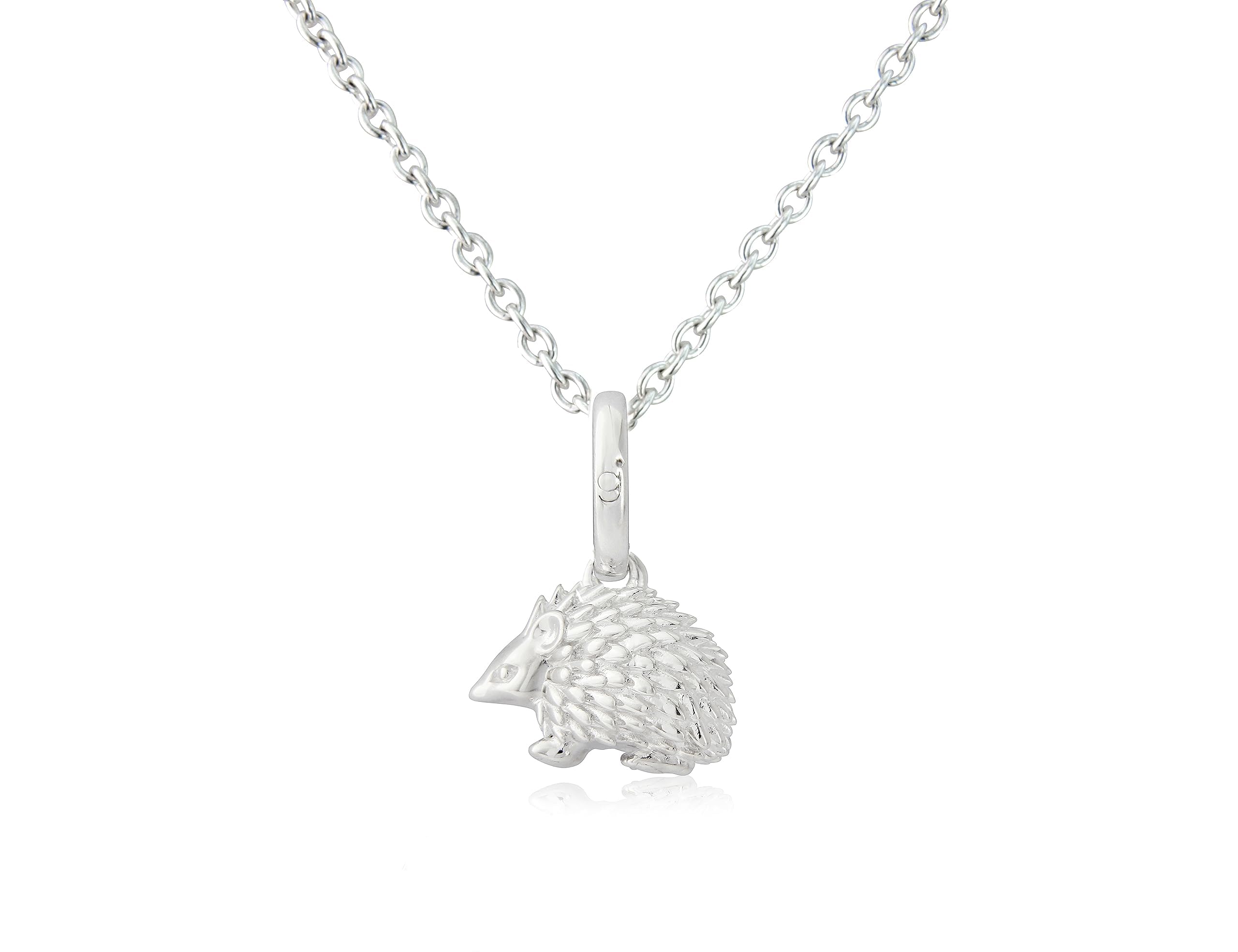 Gemma J Sterling silver Hedgehog Pendant on an adjustable silver chain 40-46cm chain