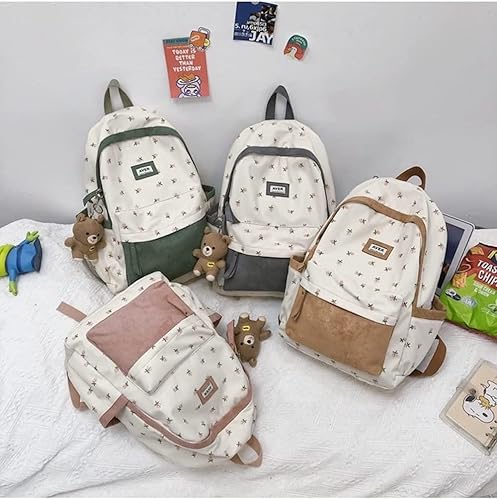 Kawaii Backpack Cute Floral Backpack 2025 Cute Preppy Bag Floral