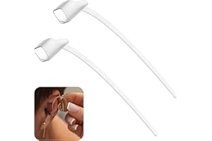EBaokuup 2 Pcs Hearing Aid Sports Lock, Lightweight Hearing Aid Retention Tail for 85db, Portable Hearing Aid Connect Clip wi