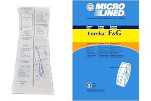 DVC Micro-Lined Paper Replacement Bags For Eureka Style F/G and Sanitaire Commercial Uprights - 9 Bags